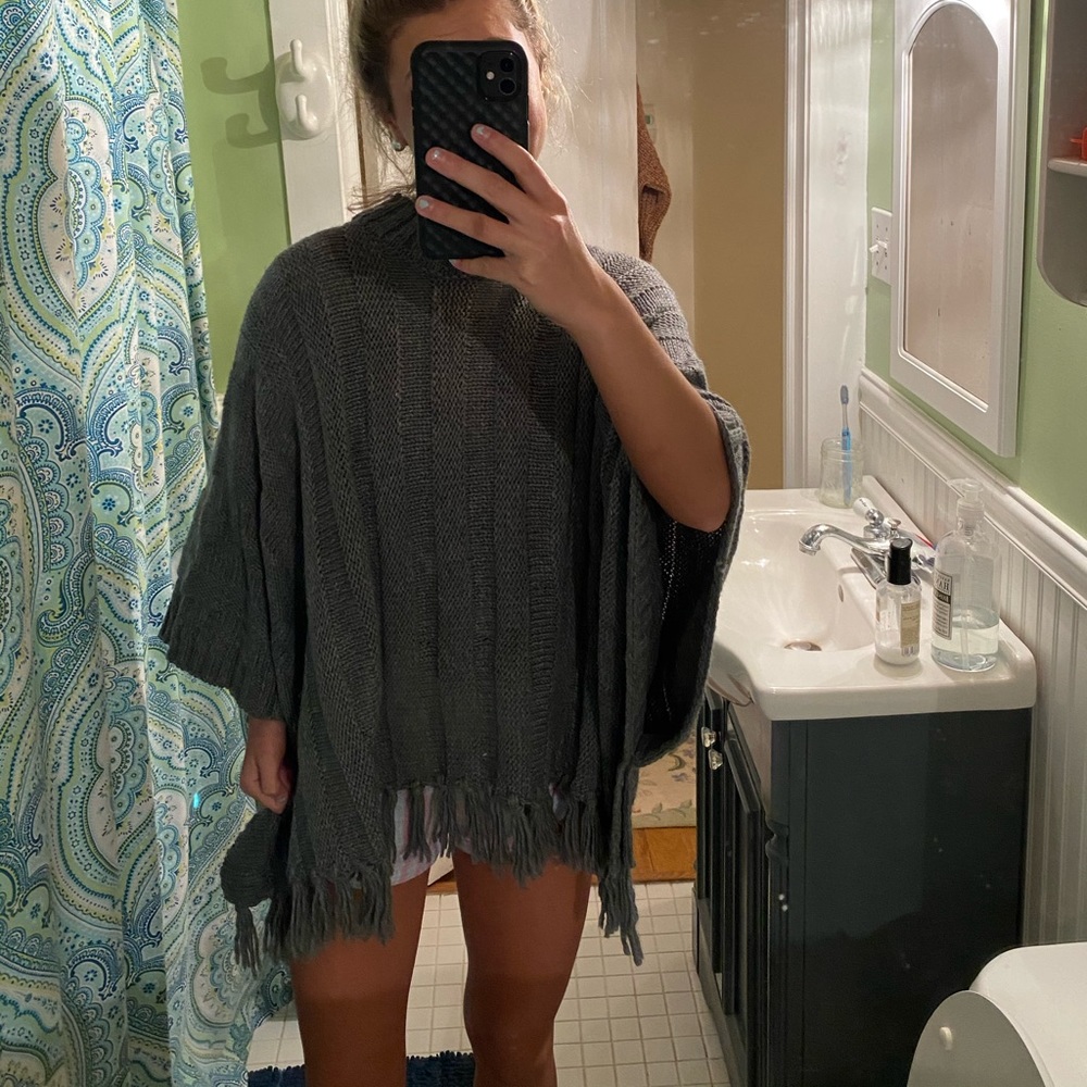 Knit kimono